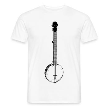 Musique Bluegrass - T-shirt homme - blanc - Devant - AI Model Male 178 dark (178cm)