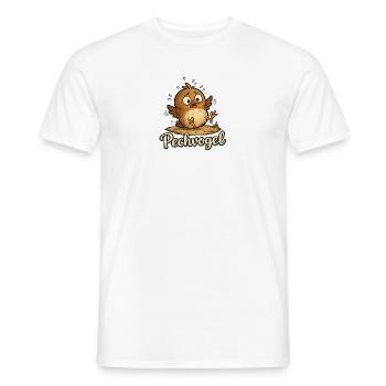 Pechvogel - süßer kleiner trotteliger Vogel - Männer T-Shirt - Weiß - Vorne - AI Model Male 178 dark (178cm)