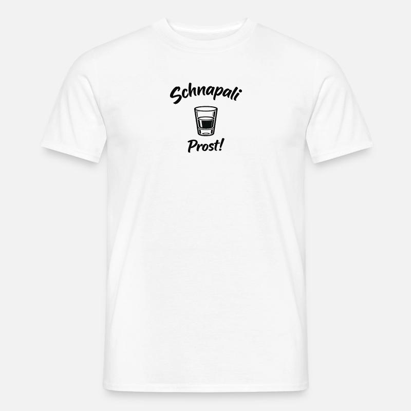 Schnapali - Prost! - Männer T-Shirt - Weiß