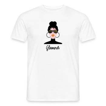 FEMME. FILLE. ADOLESCENT. JOURNEE DE LA FEMME - T-shirt homme - blanc - Devant - AI Model Male 178 dark (178cm)