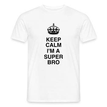 Brother / Bruder / Bro / Frère / Friend / Family - Men's T-Shirt - white - Front - AI Model Male 178 dark (178cm)