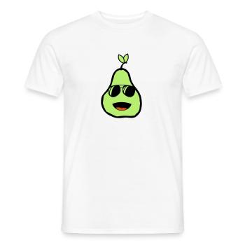 poire fraîche 02 - T-shirt homme - blanc - Devant - AI Model Male 178 dark (178cm)