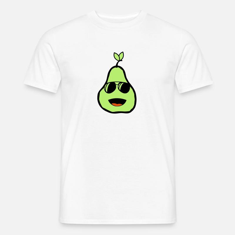 coole birne 02 - Männer T-Shirt - Weiß