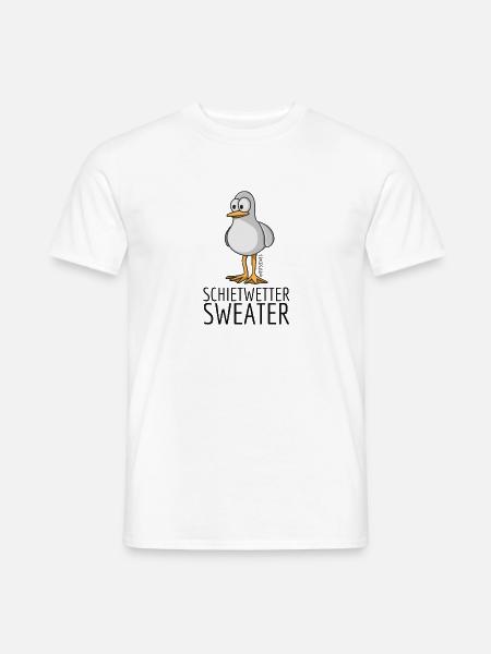 Schietwetter Sweater - Männer T-Shirt - Weiß