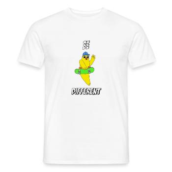 be different - Männer T-Shirt - Weiß - Vorne - AI Model Male 178 dark (178cm)