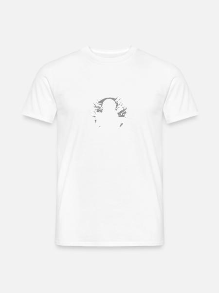 Astronaut Fishing - Männer T-Shirt - Weiß