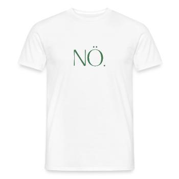 NO. One shirt, one word. - Men's T-Shirt - white - Front - AI Model Male 178 dark (178cm)