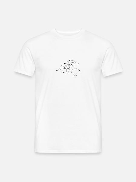 Vogel geometrisch Streetwear minimal urban style - Männer T-Shirt - Weiß