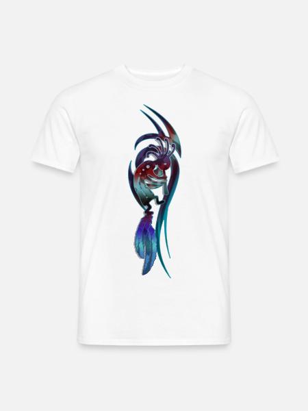 Fruchtbarkeitstanz Kokopelli - Männer T-Shirt - Weiß