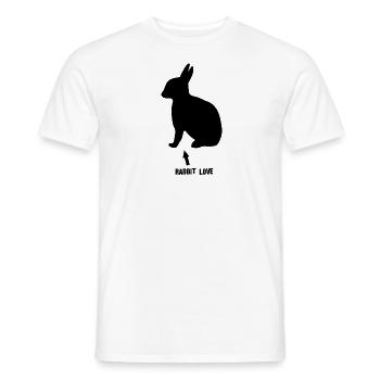 Rabbit - Männer T-Shirt - Weiß - Vorne - AI Model Male 178 dark (178cm)