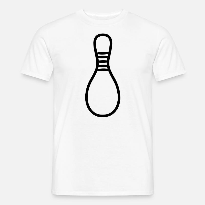 Quille de Bowling - Männer T-Shirt - Weiß