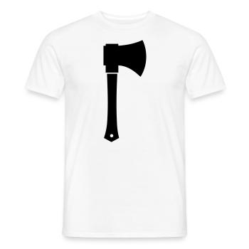Axt - Männer T-Shirt - Weiß - Vorne - AI Model Male 178 dark (178cm)