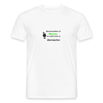 Leber überraschen - Männer T-Shirt - Weiß - Vorne - AI Model Male 178 dark (178cm)