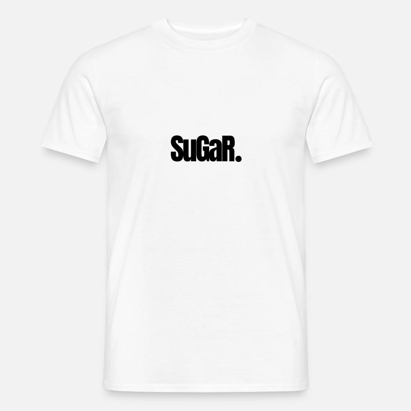 Sugar/Zucker - Männer T-Shirt - Weiß