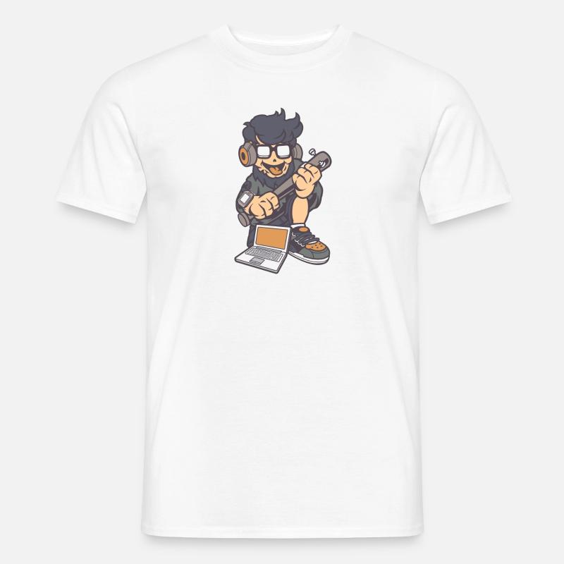 Jugendlicher Technik - Männer T-Shirt - Weiß
