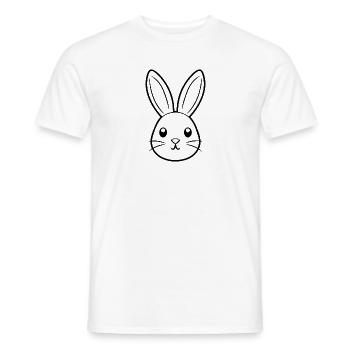 Rabbit Rabbit - Men's T-Shirt - white - Front - AI Model Male 178 dark (178cm)