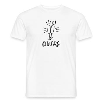 Cheers! - Männer T-Shirt - Weiß - Vorne - AI Model Male 178 dark (178cm)