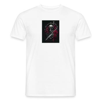 Heavy Metal 18 - Men's T-Shirt - white - Front - AI Model Male 178 dark (178cm)