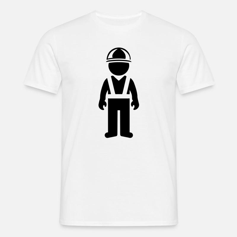 Construction worker - Men's T-Shirt - white