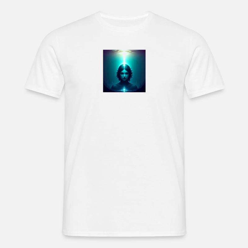 Ätherisches Frontlicht - Männer T-Shirt - Weiß