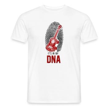 Hawaiian Ukulele Uke Fingerprint - Männer T-Shirt - Weiß - Vorne - AI Model Male 178 dark (178cm)