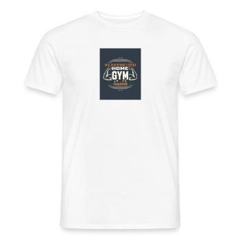 Home Gym No Membership Required T-Shirt - Männer T-Shirt - Weiß - Vorne - AI Model Male 178 dark (178cm)