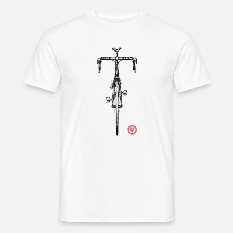 Bici da corsa - T-shirt uomo - bianco