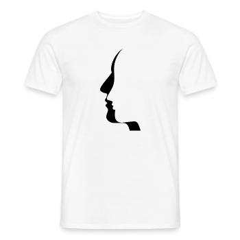 On broken hearts and lost love - Men's T-Shirt - white - Front - AI Model Male 178 dark (178cm)