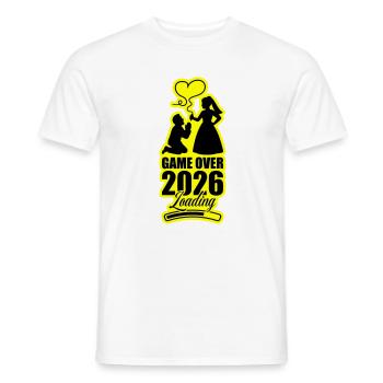 Game Over 2026 Hochzeit - Männer T-Shirt - Weiß - Vorne - AI Model Male 178 dark (178cm)