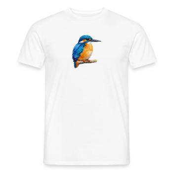 Königsfischer Farbenspiel - Men's T-Shirt - white - Front - AI Model Male 178 dark (178cm)
