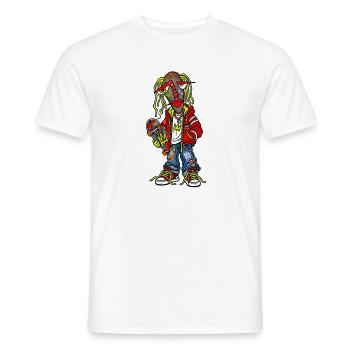 Graffiti Zombie Skater - Männer T-Shirt - Weiß - Vorne - AI Model Male 178 dark (178cm)