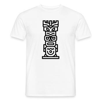 Totem - Männer T-Shirt - Weiß - Vorne - AI Model Male 178 dark (178cm)