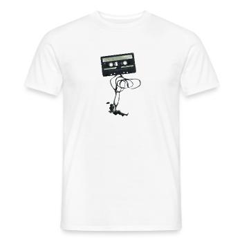cassette Balançoire - T-shirt homme - blanc - Devant - AI Model Male 178 dark (178cm)