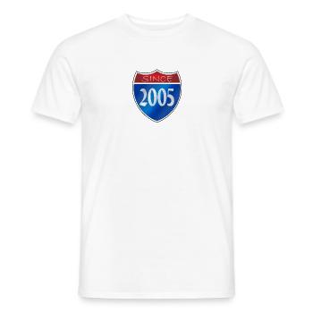 depuis 2005 - T-shirt homme - blanc - Devant - AI Model Male 178 dark (178cm)