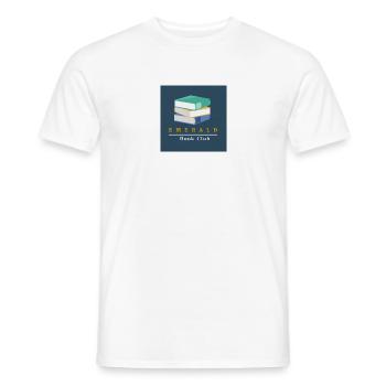 Emerald Book Club - Men's T-Shirt - white - Front - AI Model Male 178 dark (178cm)