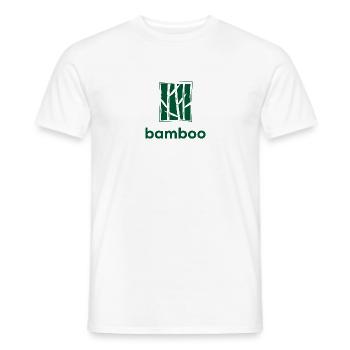 BAMBOO - T-shirt homme - blanc - Devant - AI Model Male 178 dark (178cm)