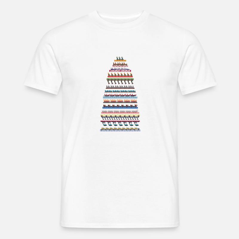 Cedar Point CoasterTrains Design - Männer T-Shirt - Weiß