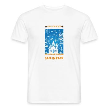 Halloween Hemd - Männer T-Shirt - Weiß - Vorne - AI Model Male 178 dark (178cm)