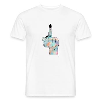 Hexenfinger - Männer T-Shirt - Weiß - Vorne - AI Model Male 178 dark (178cm)