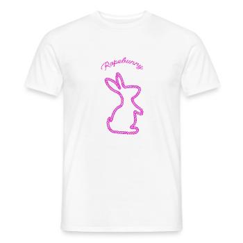Ropebunny pink - Männer T-Shirt - Weiß - Vorne - AI Model Male 178 dark (178cm)