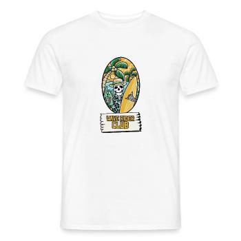 Club de surfeurs de vagues - T-shirt homme - blanc - Devant - AI Model Male 178 dark (178cm)