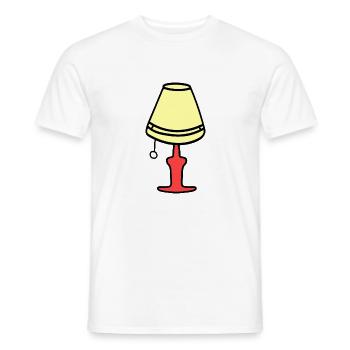 Une lampe des années 70 - T-shirt homme - blanc - Devant - AI Model Male 178 dark (178cm)