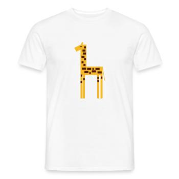 girafe 2 - T-shirt homme - blanc - Devant - AI Model Male 178 dark (178cm)