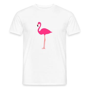 Flamingo 3 colors - Men's T-Shirt - white - Front - AI Model Male 178 dark (178cm)