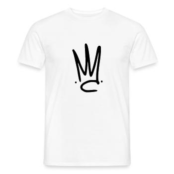 Emoji crown crowns sketch black - Men's T-Shirt - white - Front - AI Model Male 178 dark (178cm)