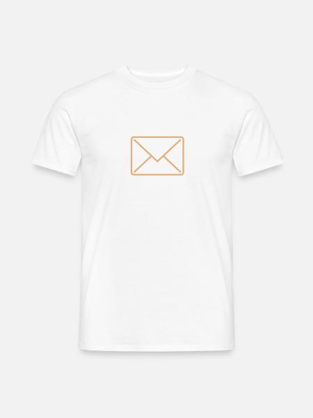 briefumschlag_icon1 - Men's T-Shirt - white