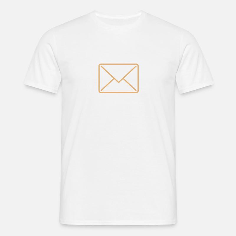 briefumschlag_icon1 - T-shirt Homme - blanc