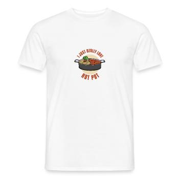 Asian Chinese Hot Pot Soup I Gift - Men's T-Shirt - white - Front - AI Model Male 178 dark (178cm)