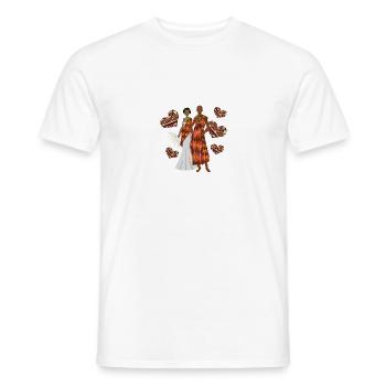 Ghana Ghanaer Liebe Liebespaar Ehe I Geschenk - Männer T-Shirt - Weiß - Vorne - AI Model Male 178 dark (178cm)