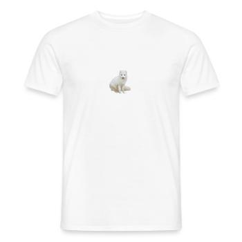Renard arctique - T-shirt homme - blanc - Devant - AI Model Male 178 dark (178cm)